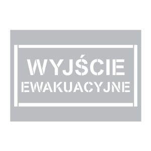 Szablon WYJŚCIE EWAKUACYJNE AA001- 94x47cm