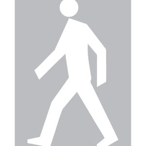 PIESZY - szablon ostrzegawczy, przemysłowy